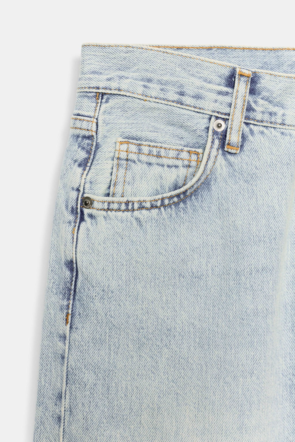 JEANS ZW COLLECTION BAGGY TIRO MEDIO / Azul claro - Zara фото 7