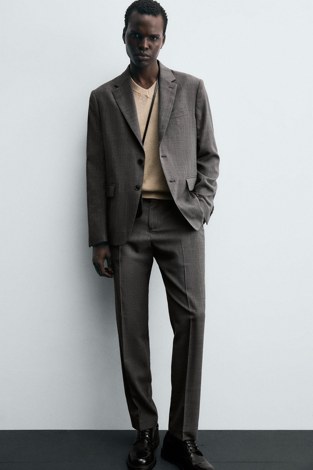 CHECK SUIT TROUSERS - Zara фото 5