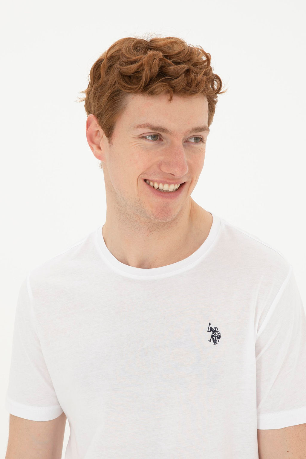Мужская белая базовая футболка Неожиданная скидка в корзине - U.s. polo assn фото 9