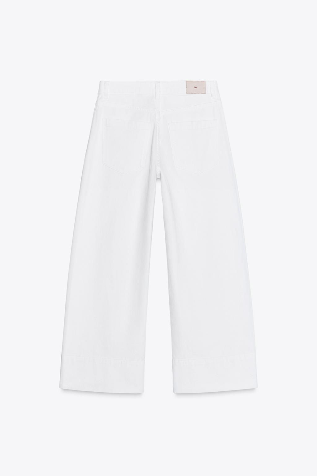 Z1975 WIDE-LEG HIGH-WAIST CROPPED JEANS - Zara фото 7