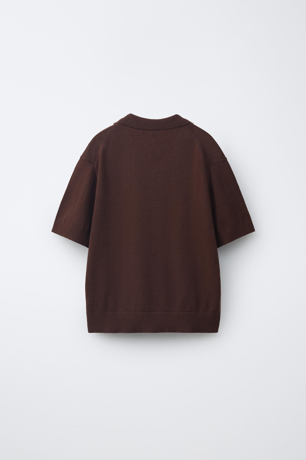 POLO ALGOD?N Y LINO / Marr?n - Zara фото 2