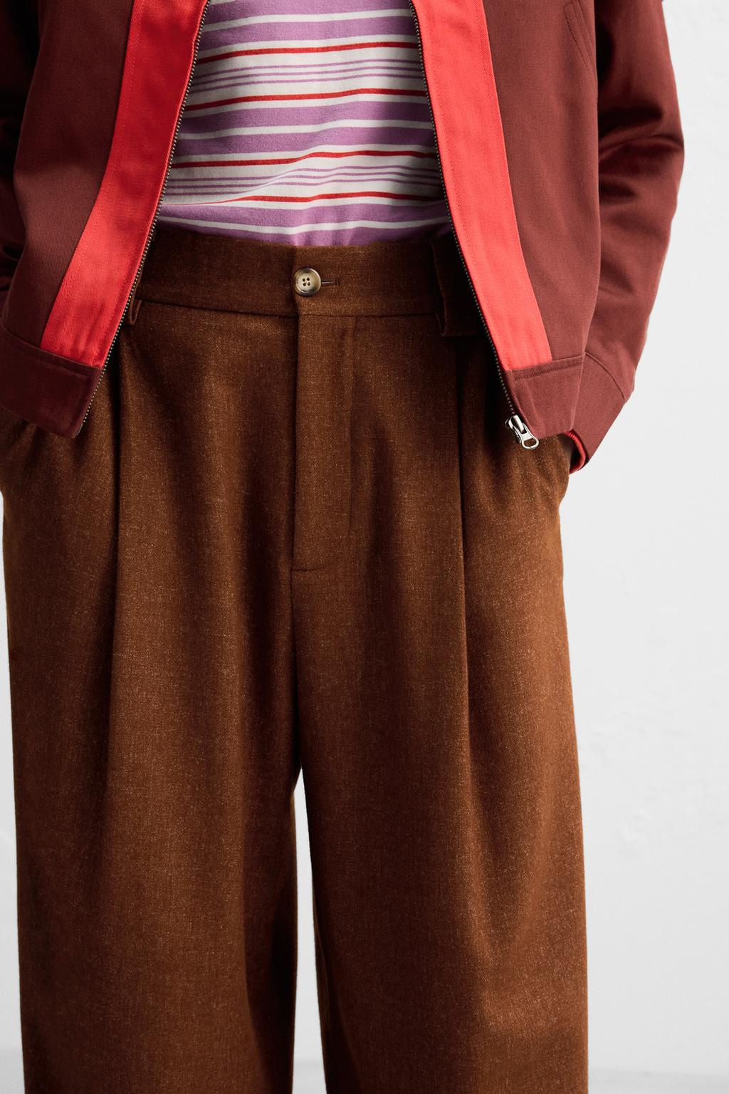 WIDE-LEG TROUSERS X HARRY LAMBERT - Zara фото 5