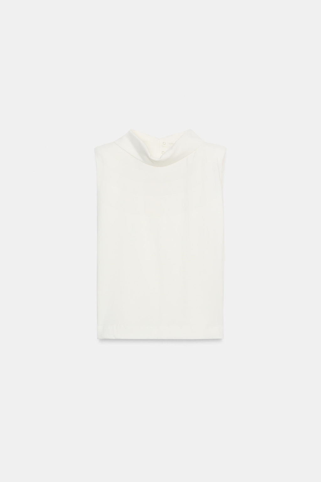 TOP CUELLO ALTO HOMBRERAS / Blanco - Zara фото 4