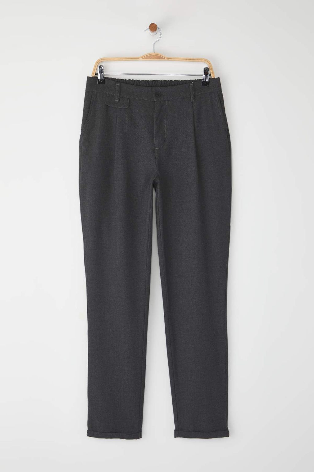 TRENDYOL MAN Siyah Italyan Kesim Pileli Klasik Duble Paca Kumas Pantolon TMNSS24PL00022 - Trendyolmilla фото 44