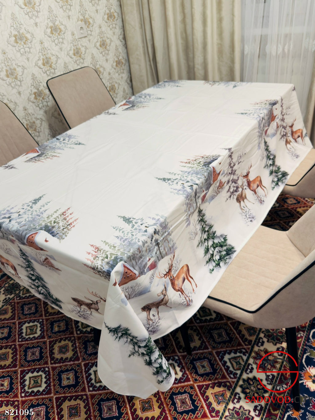 Скатерти новогодние с рисунком