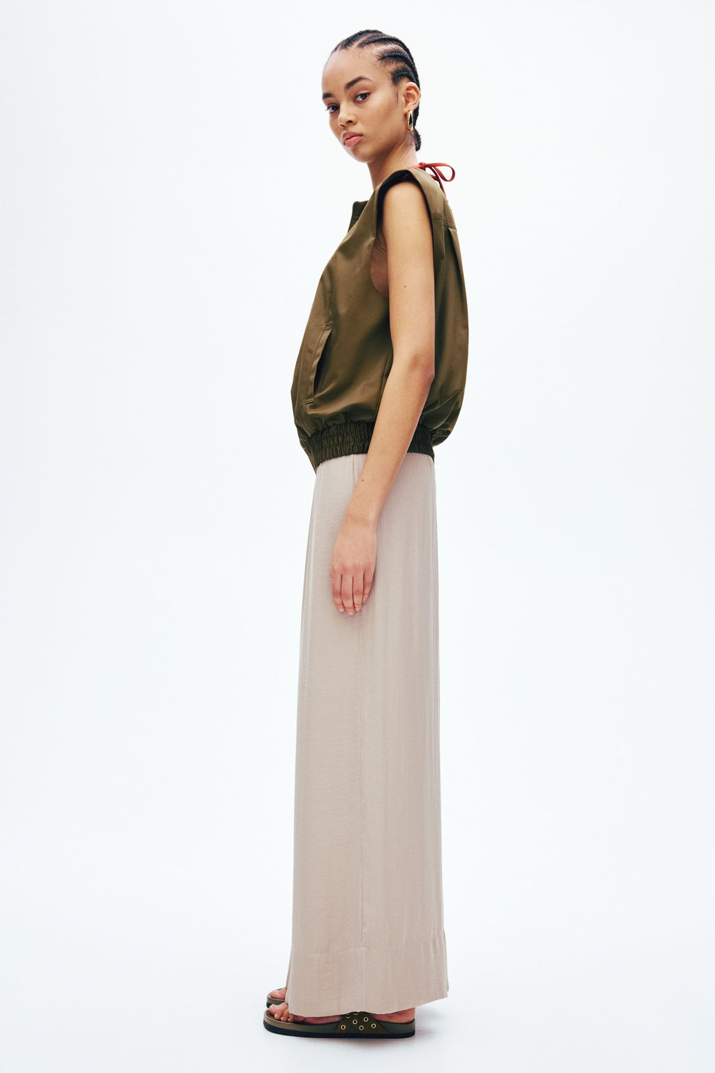 Pantal?n amplio con cord?n de ajuste - H&m фото 4