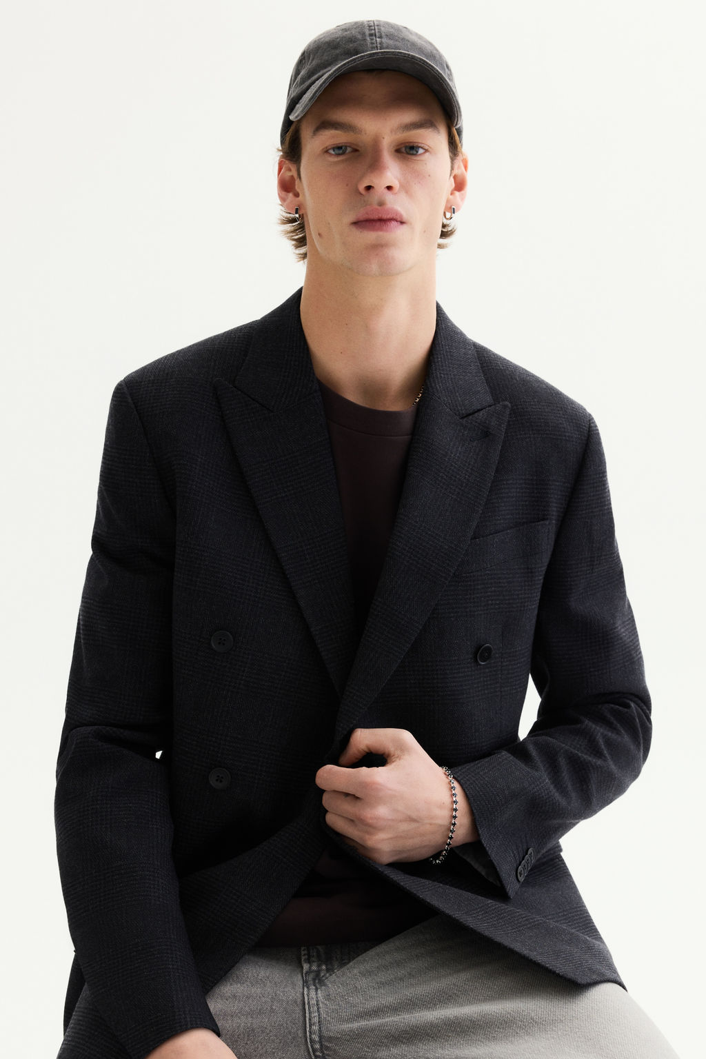 Regular Fit Wool-blend double-breasted jacket - H&m фото 9