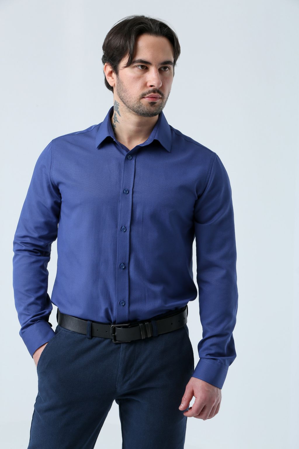 Мужская рубашка 21.5-нт-05 - Nicolo angi фото 2