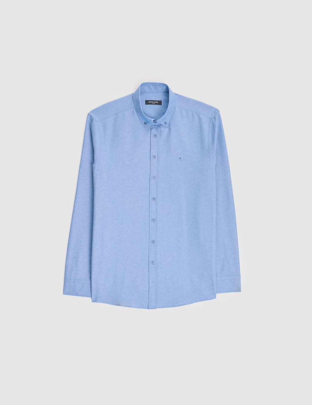 Mavi Oxford Slim Fit Kolay _t_lenebilir G_mlek