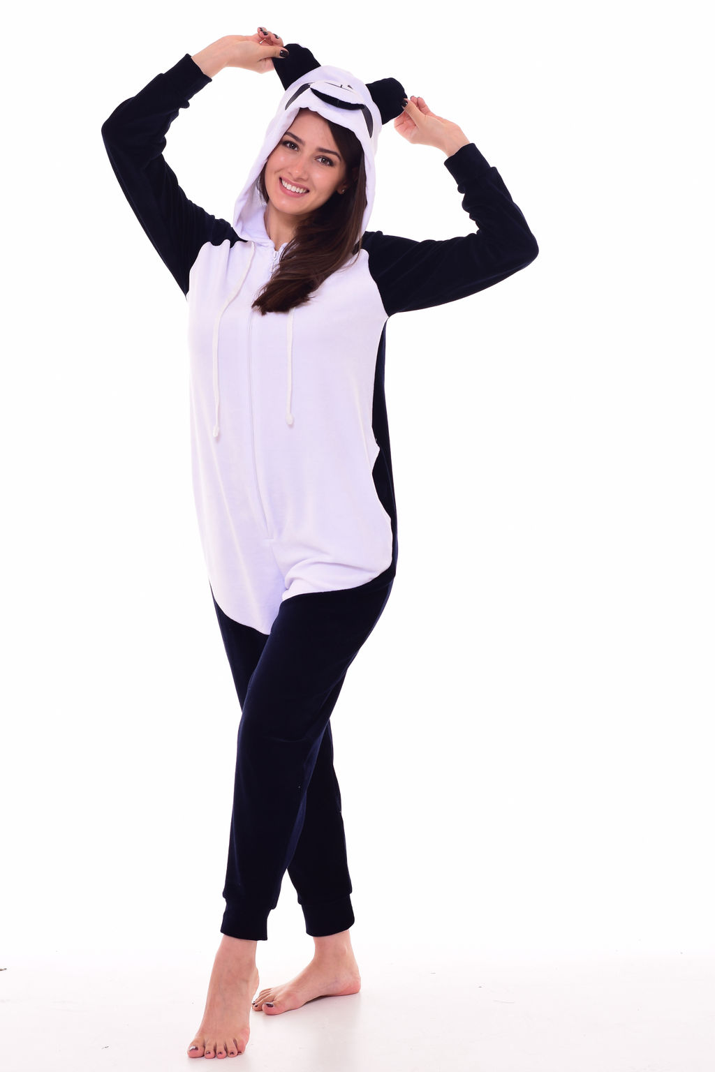 Пижама женская Кигуруми Панда 1-187 (темно-синий)