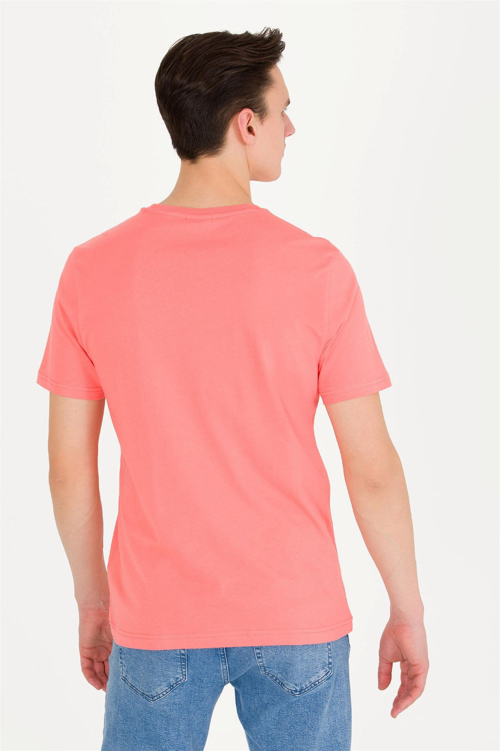 U. S. Polo Assn Мужская базовая футболка с круглым вырезом Salmon - U.s. polo assn фото 11