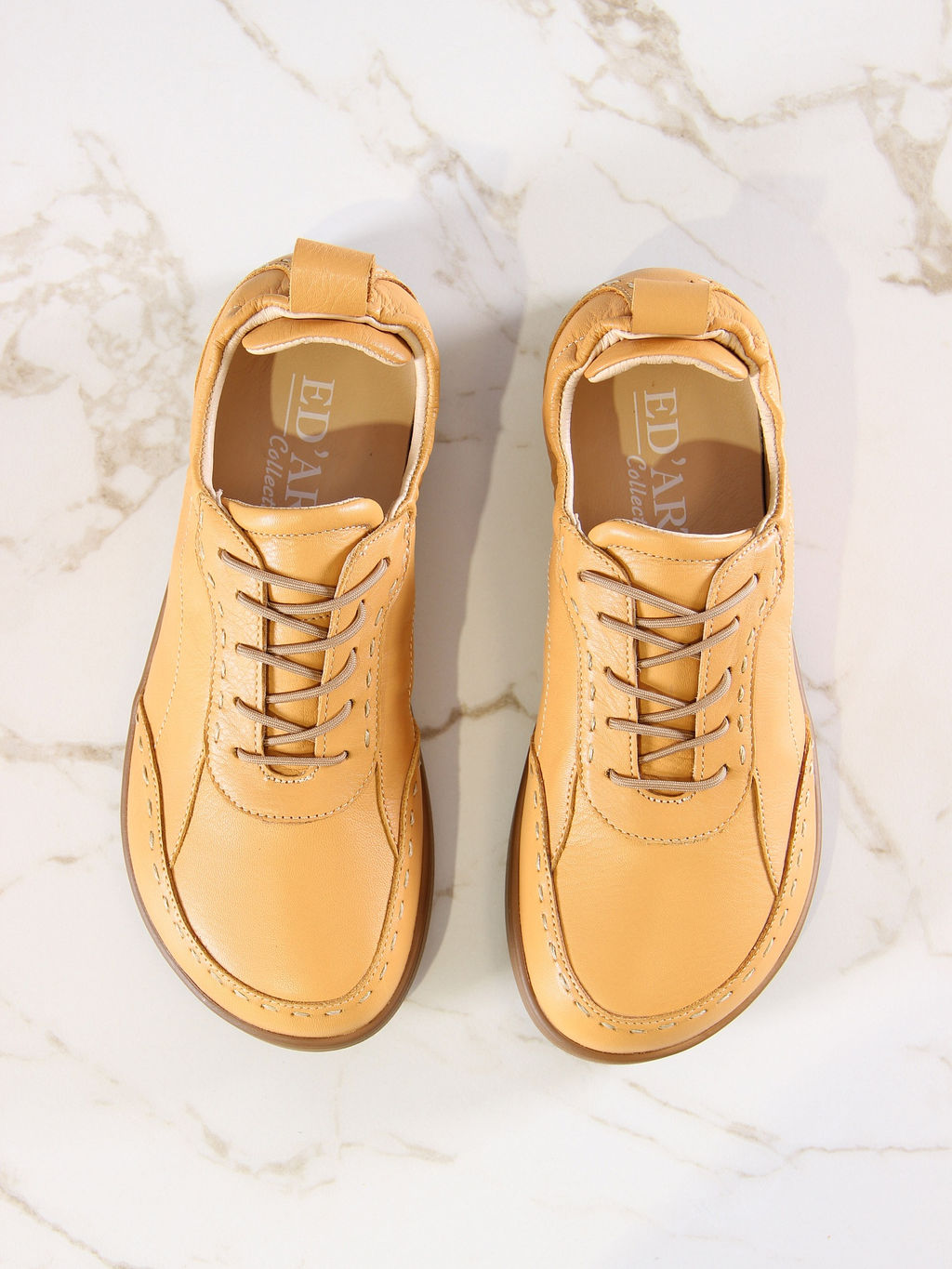 Сникерины кожаные желтые 178.астиbr.Стар кемл