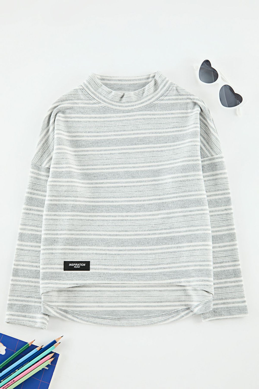 Pembe K?z Cocuk Duz Triko T-Shirt TKDAW25TS00016