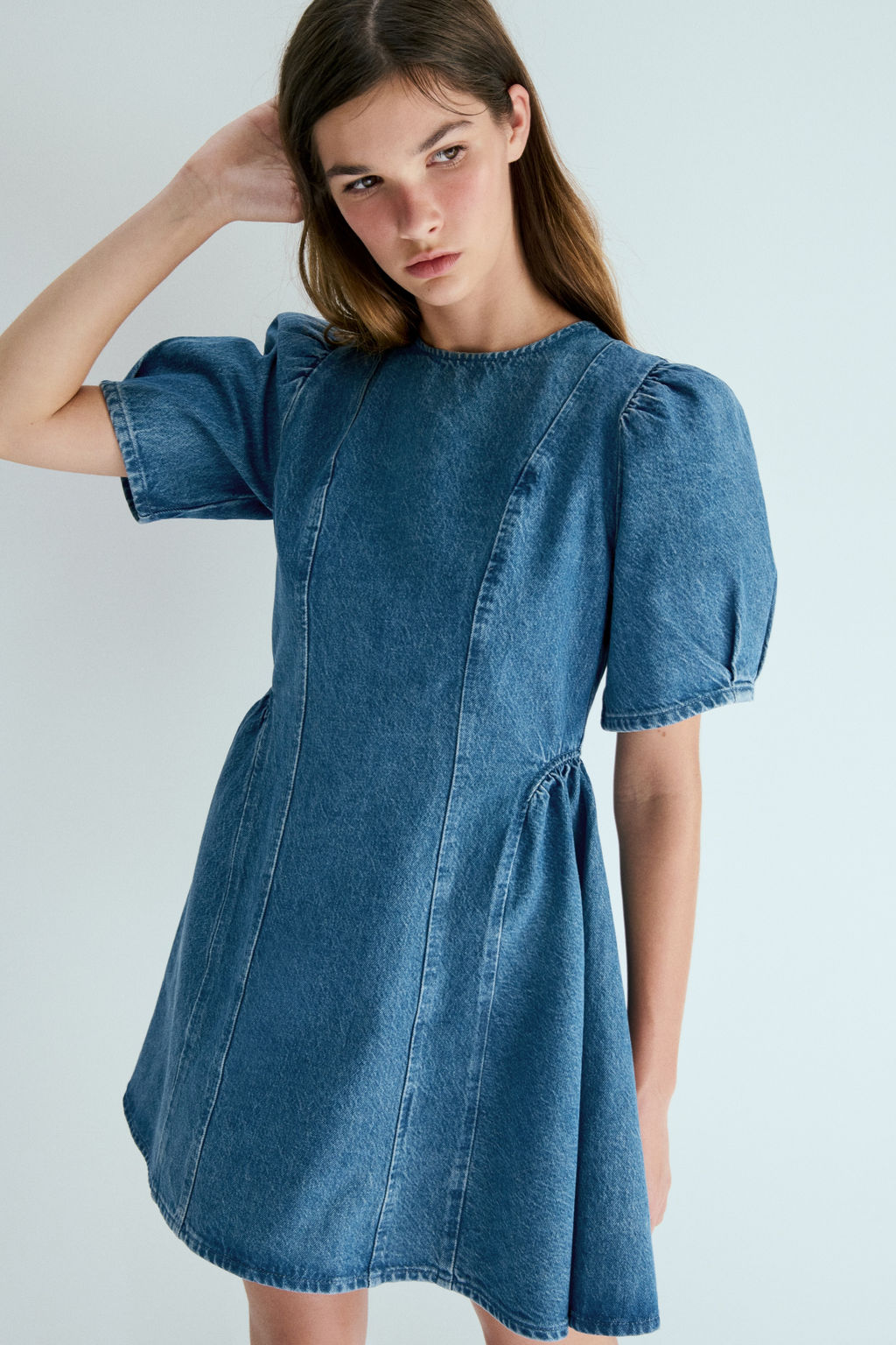 Vestido denim con falda acampanada - H&m фото 5