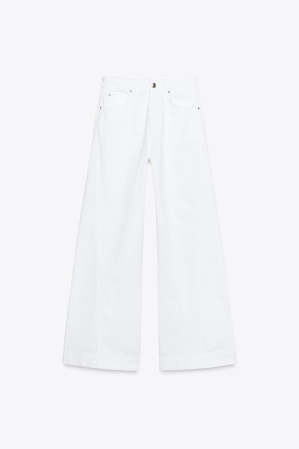 Z1975 WIDE-LEG MID-WAIST JEANS WITH SIDE SEAMS - Zara фото 6