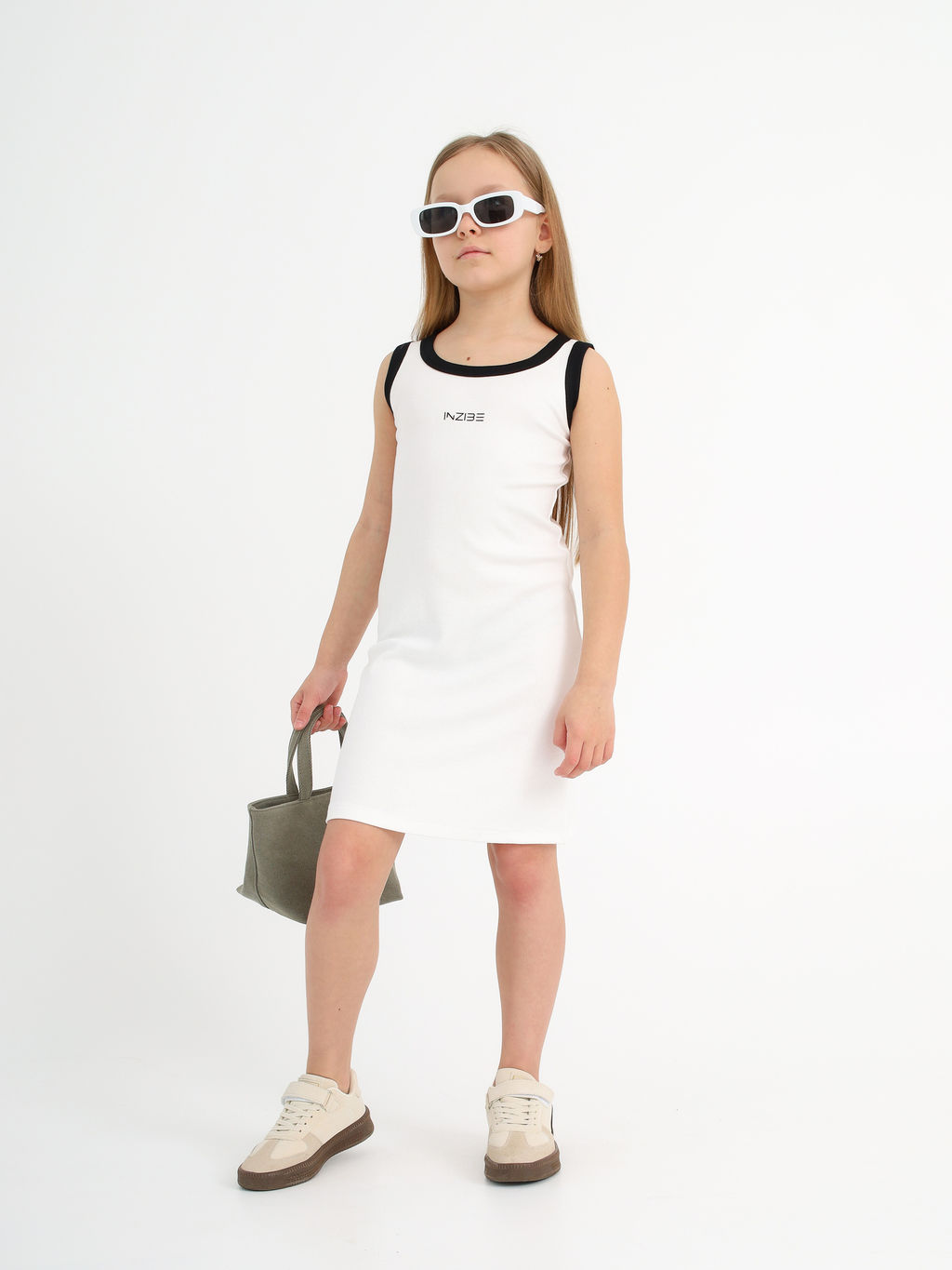 Платье-майка V Rubchik, белое