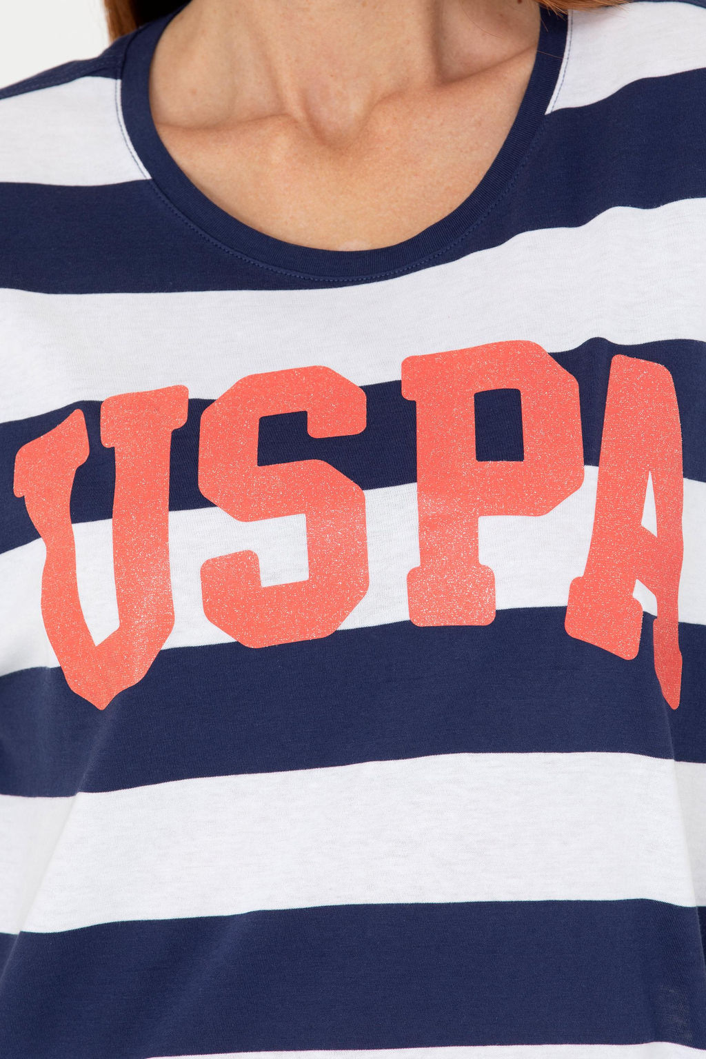 U. S. Polo Assn Женская темно-синяя футболка с круглым вырезом - U.s. polo assn фото 7