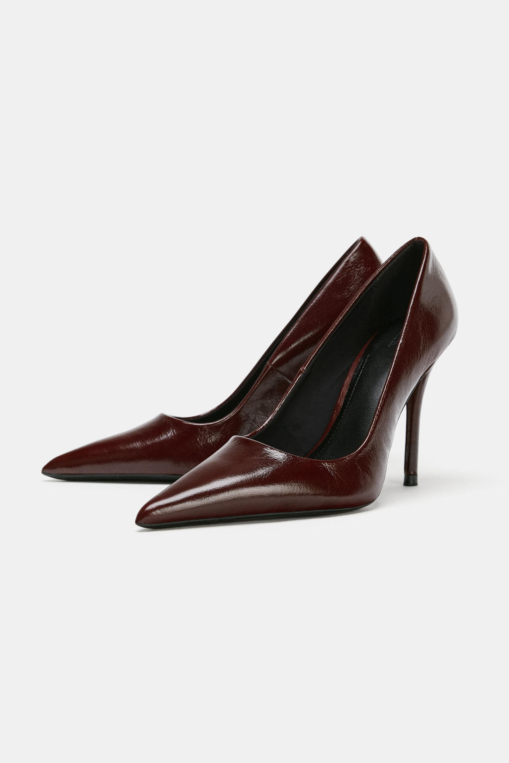 LEATHER HIGH-HEEL SHOES - Zara фото 9