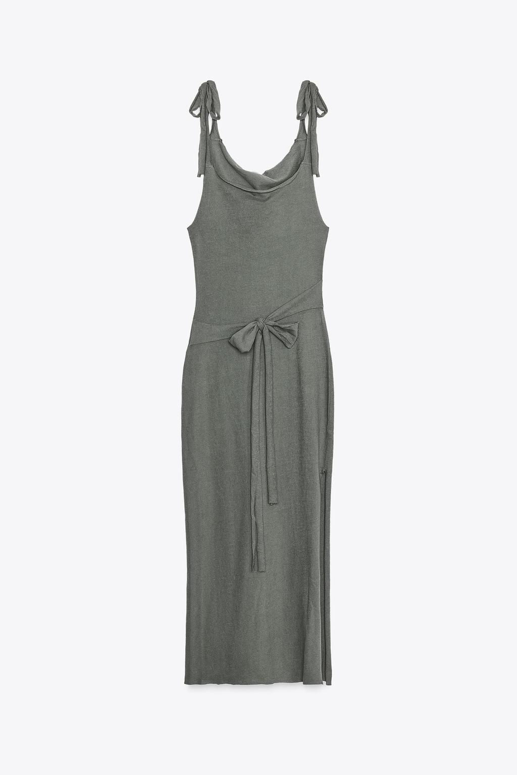 BELTED DRESS WITH BOW - Zara фото 5