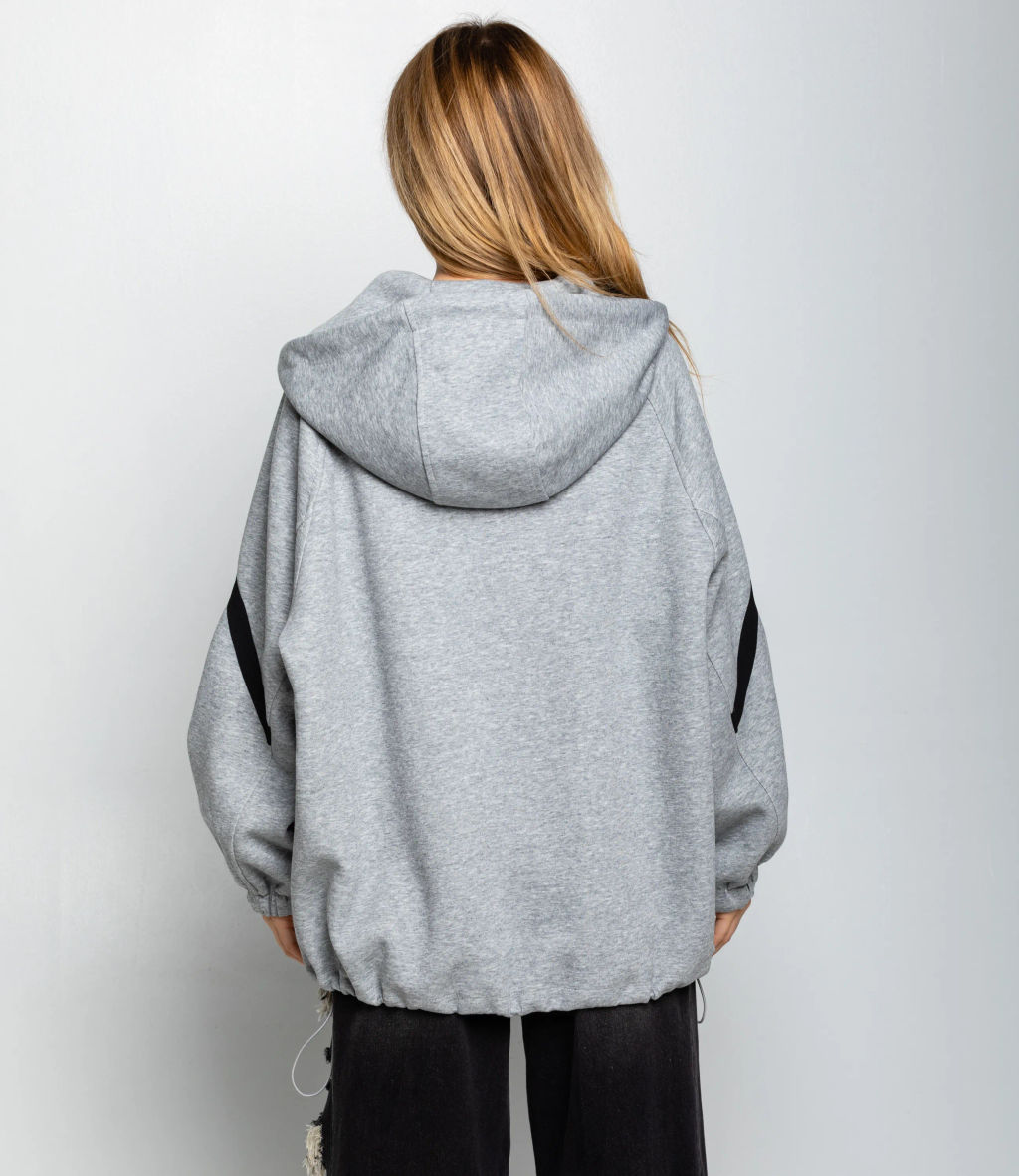 Толстовка #КТ5993, серый меланж - Dommod фото 3