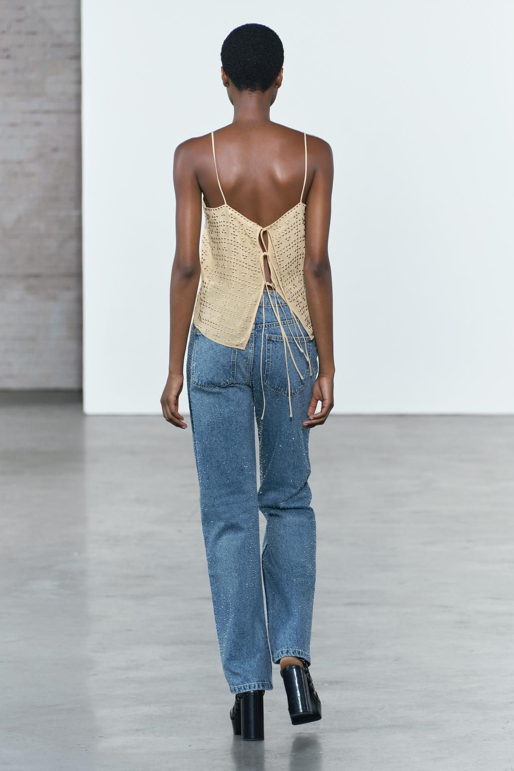 ZW COLLECTION TOP WITH STUDS - Zara фото 2