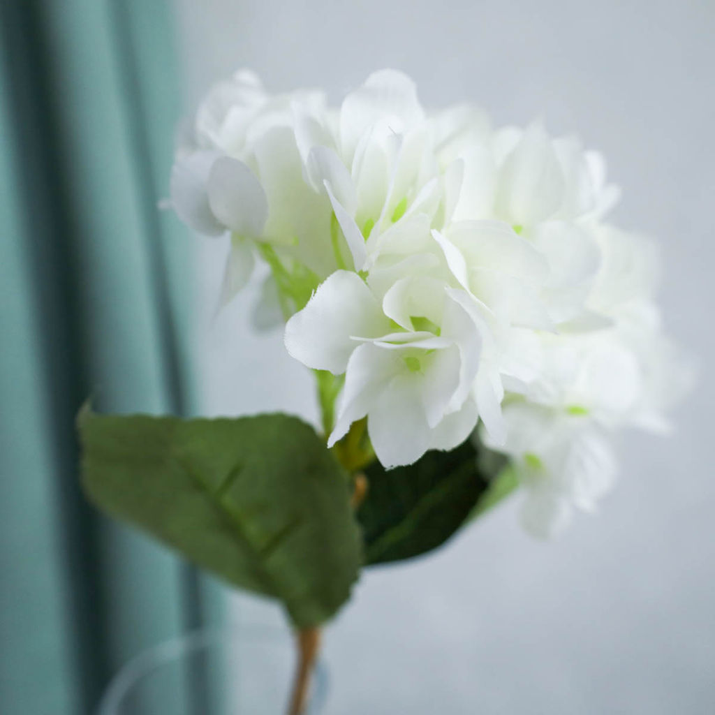 Цветок искусственный Гортензия 43 см белая / WN-36 /уп 150/600/ - Галеонтрейд фото 2