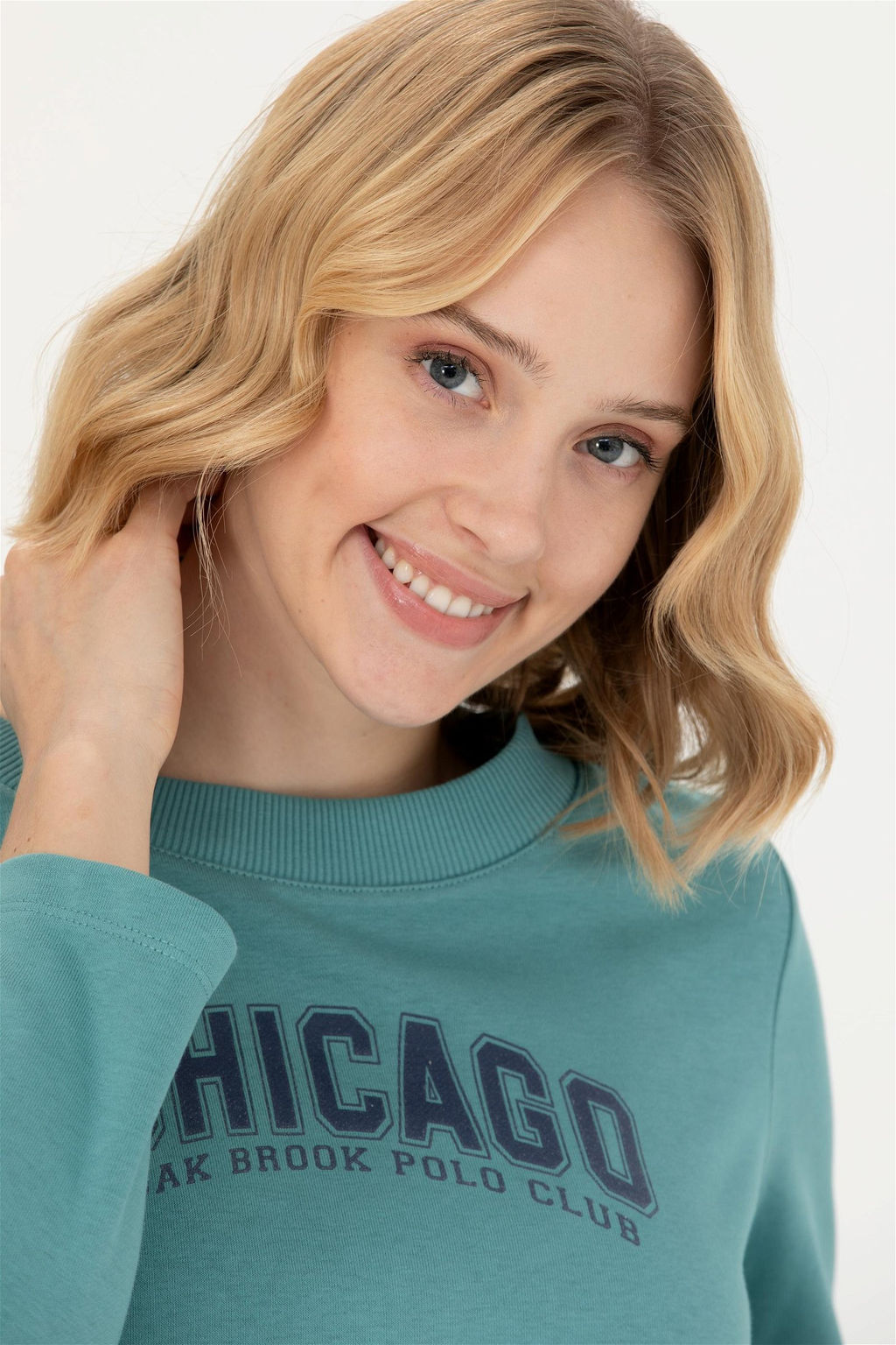 U. S. Polo Assn Женский мятный свитшот с круглым вырезом - U.s. polo assn фото 2