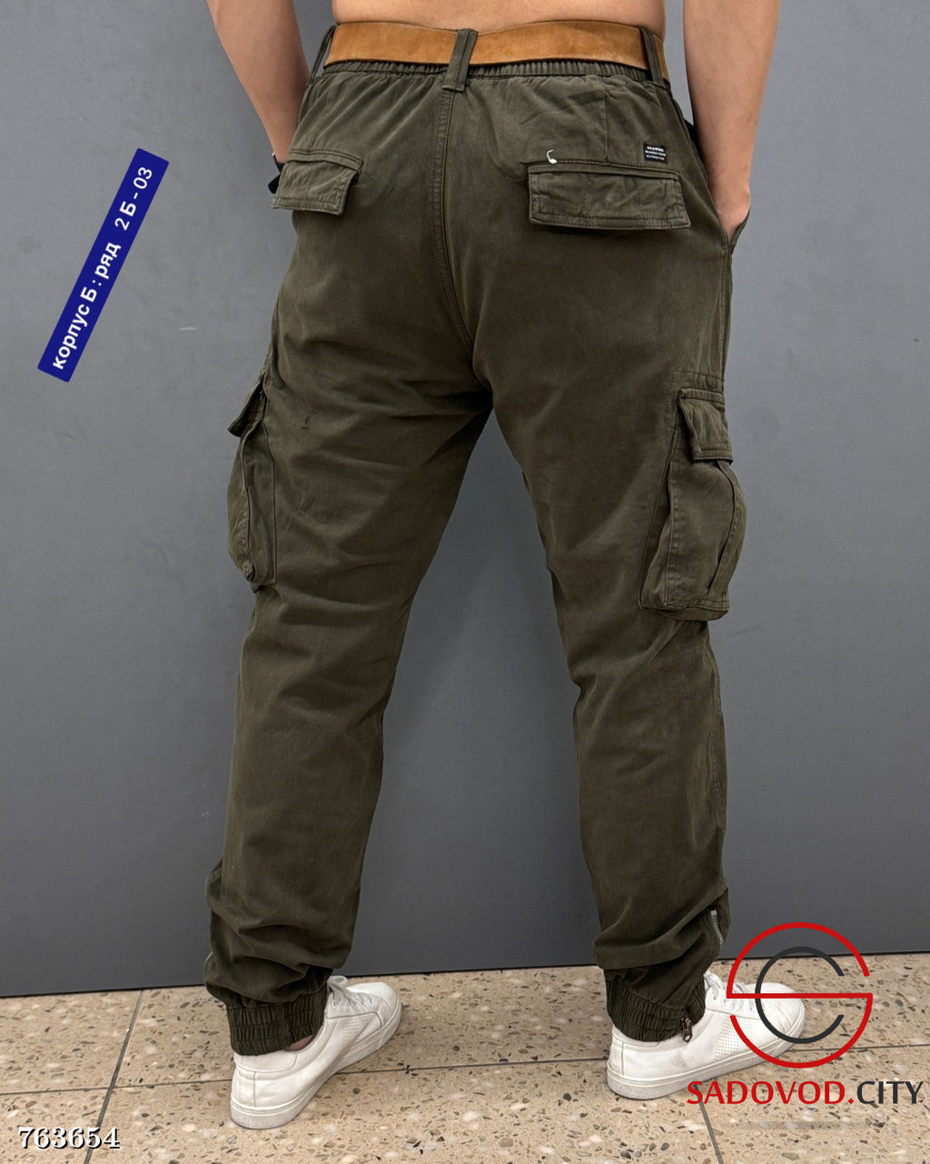 Джинсы мужские с накладными карманами - Bruno фото 9