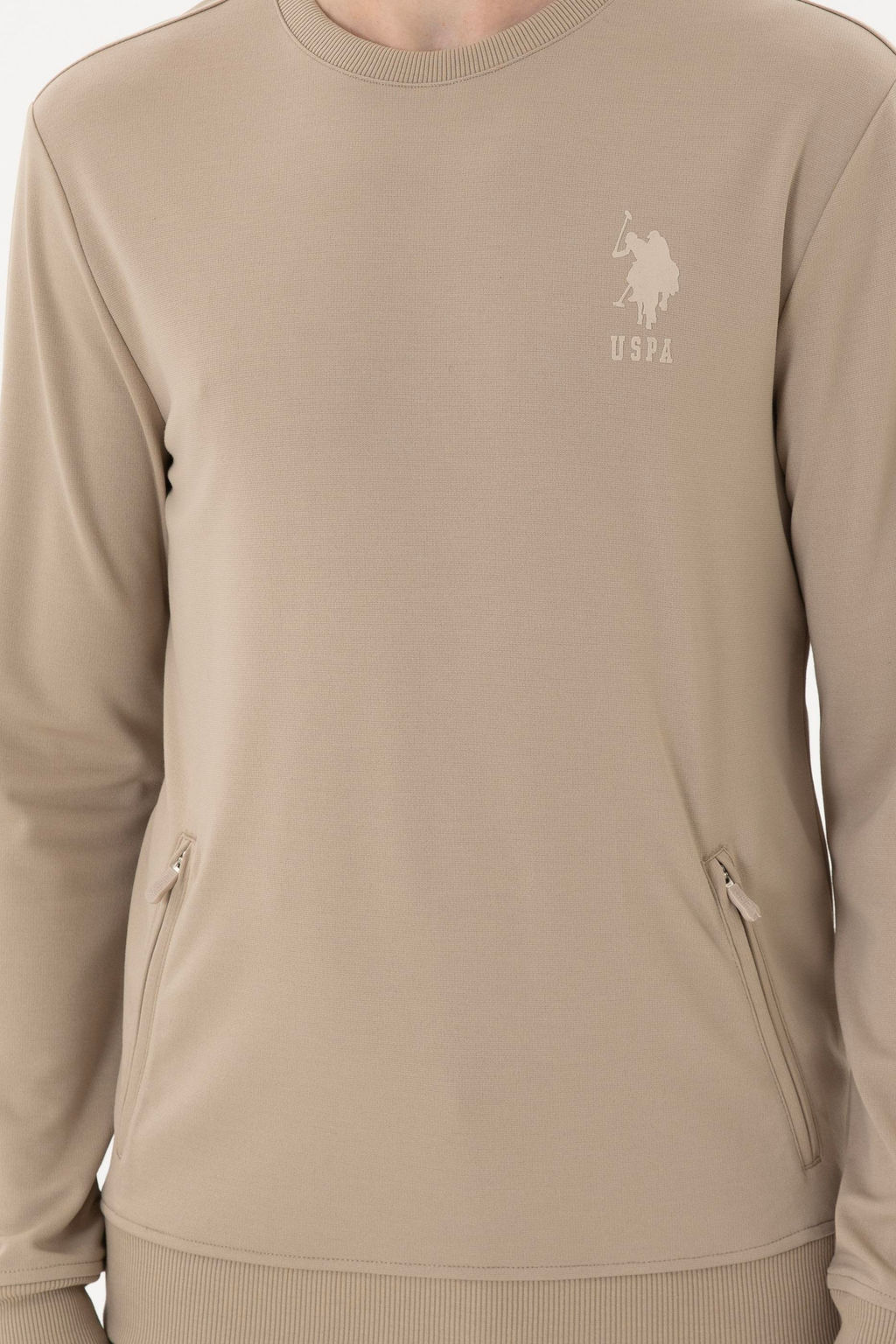 Мужской свитшот светло-хаки - U.s. polo assn фото 13