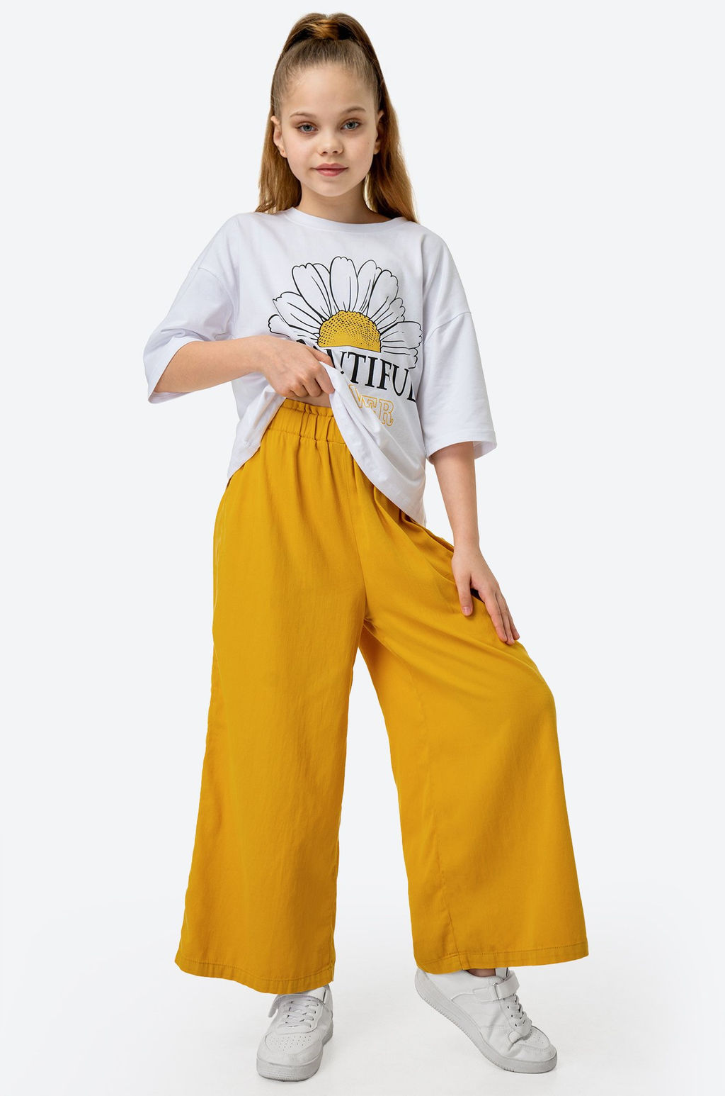 Костюм для девочки с брюками палаццо Bonito  фото 20