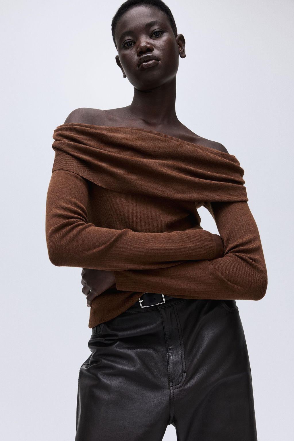 Jersey off-the-shoulder - H&m фото 4