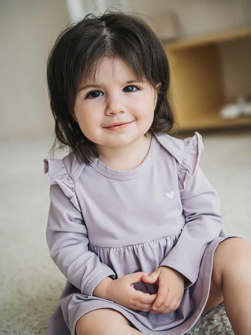 Платье-боди "Вереск" с вышивкой 0+