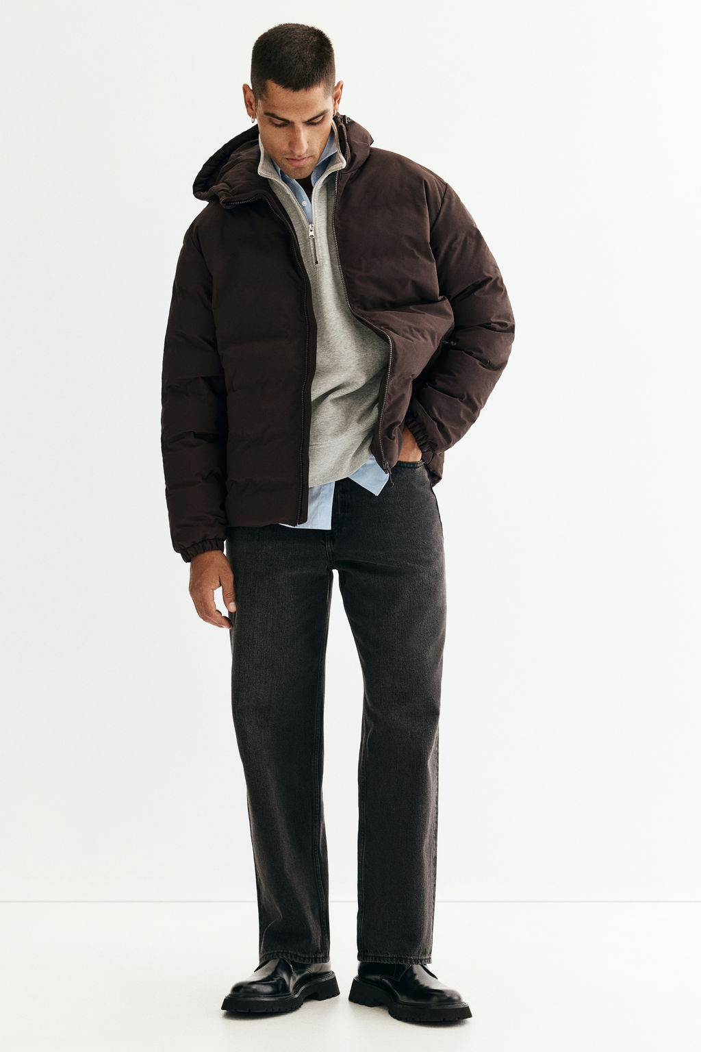 Chaqueta acolchada repelente al agua Regular Fit - H&m фото 8