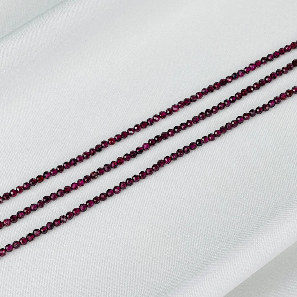 Бусины для украшений из Граната Альмандин огранка - Радуга самоцветов фото 3