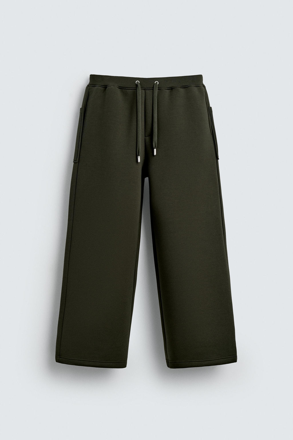 WIDE-LEG NEOPRENE EFFECT TROUSERS - Zara фото 6