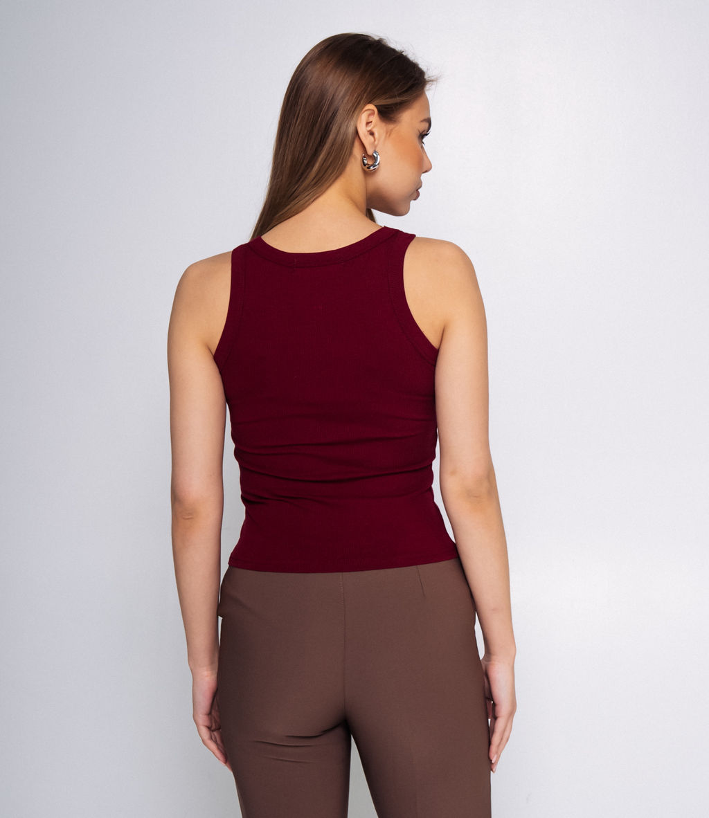 Майка #ОКТ1648, бордовый - Dommod фото 3