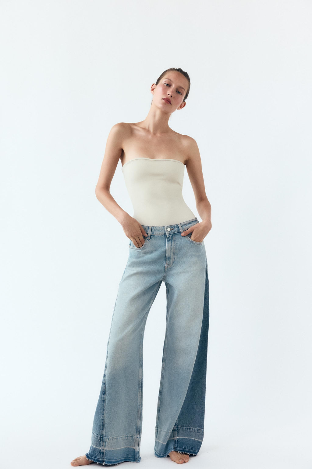 STRETCH BANDEAU BODYSUIT - Zara фото 23