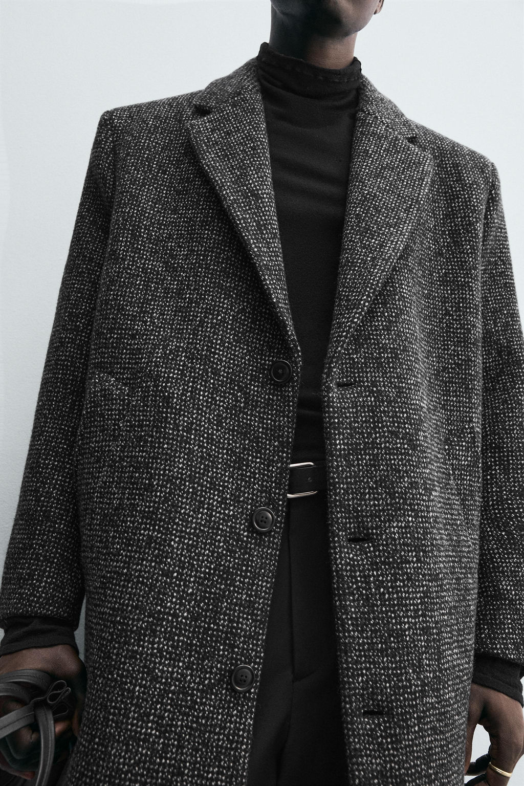 WOOL BLEND STRUCTURED COAT - Zara фото 6