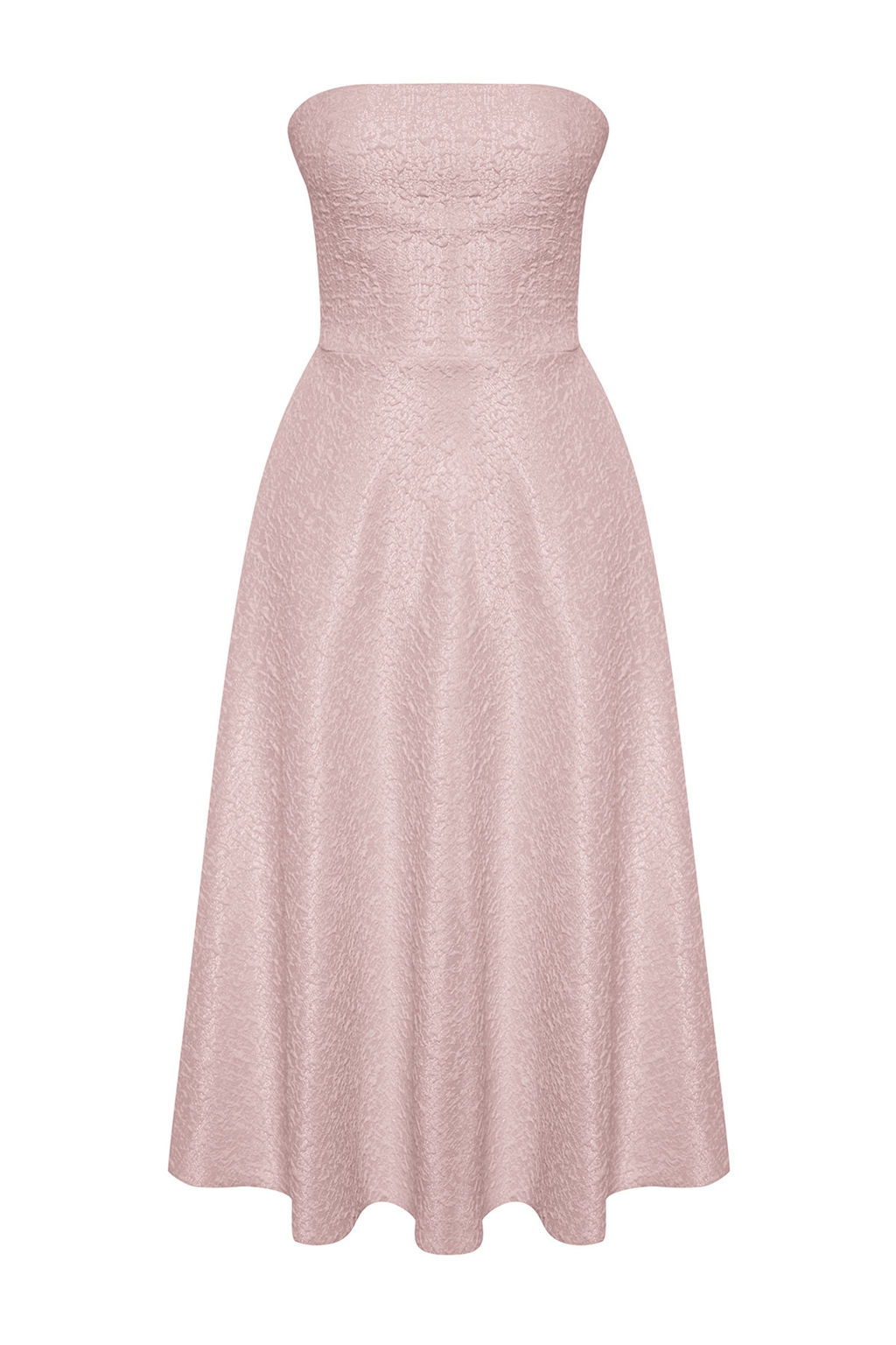 TRENDYOLMILLA Pudra A-Kesim Dokuma S?k Abiye Elbise TPRSS24EL00160 фото 7