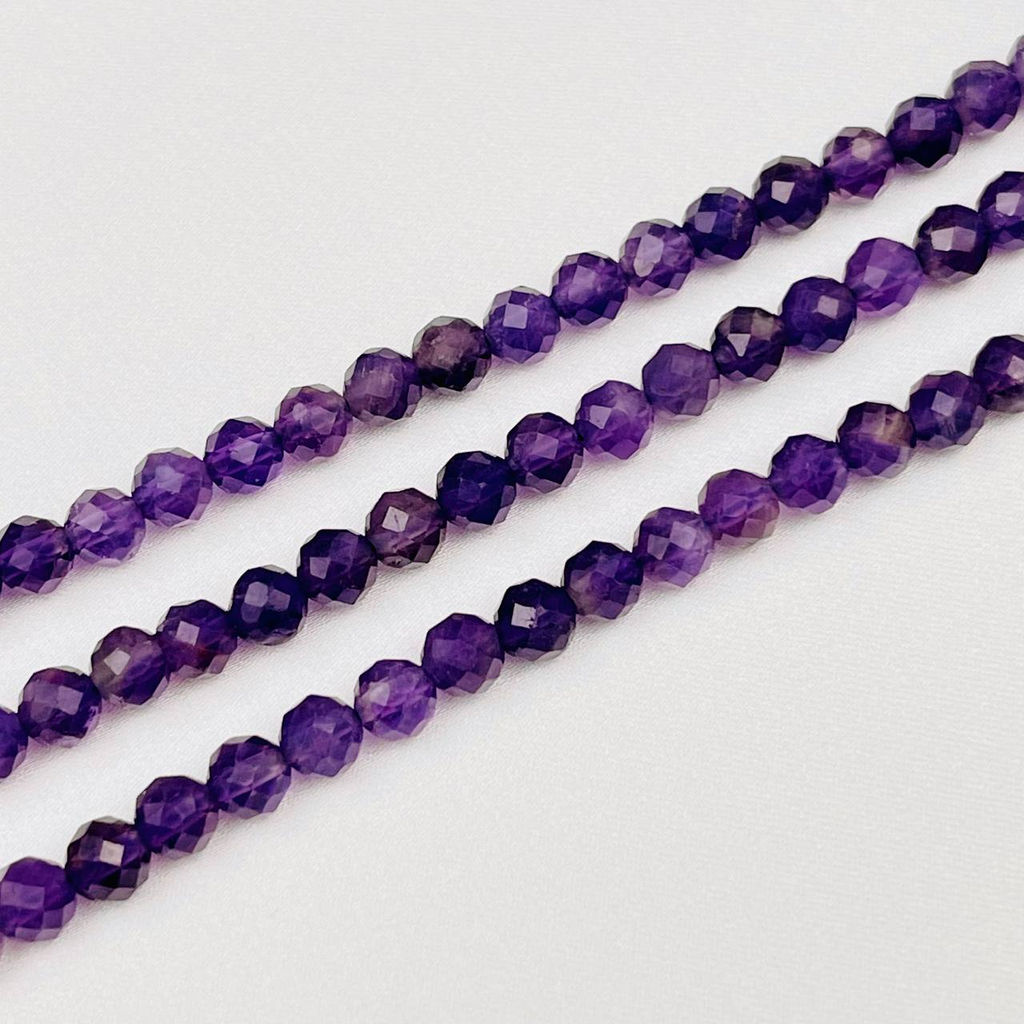 Бусины для украшений из Аметиста (76 бусин)