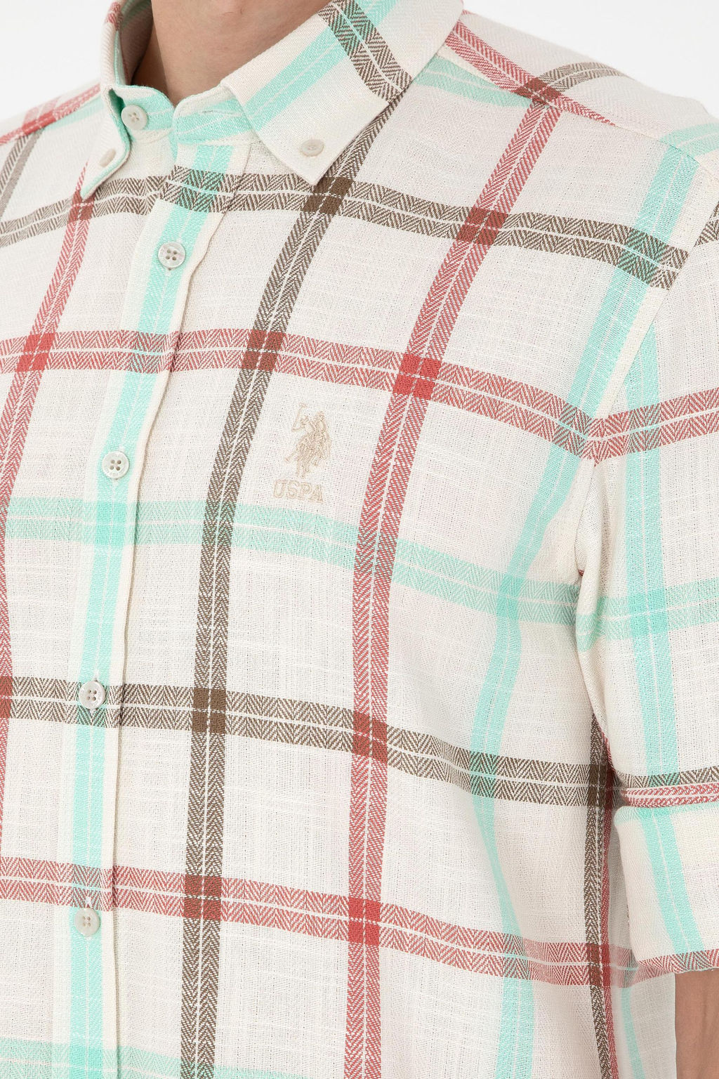 Мужская рубашка с длинным рукавом Stone - U.s. polo assn фото 7