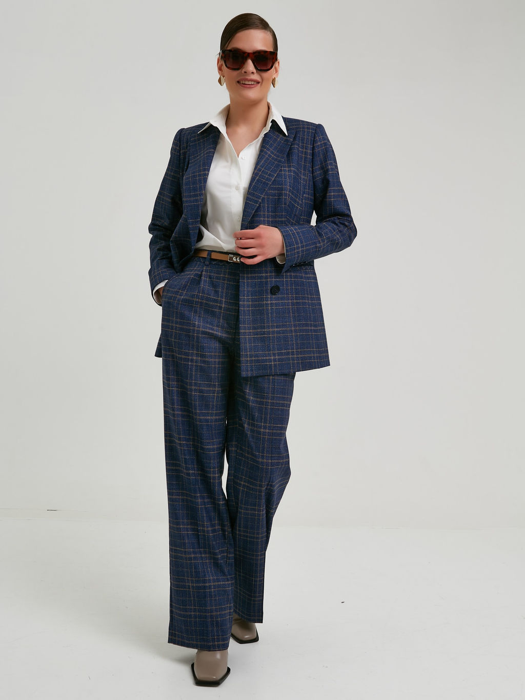 Брюки в клетку - Stilla фото 2