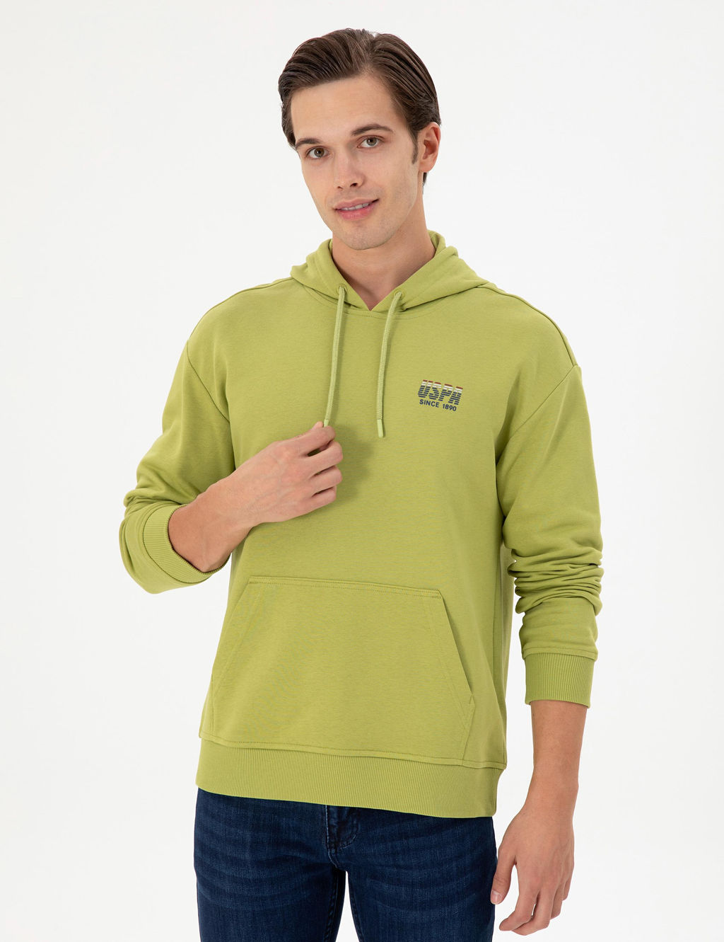 Мужской фисташково-зеленый свитшот Неожиданная скидка в корзине - U.s. polo assn фото 3