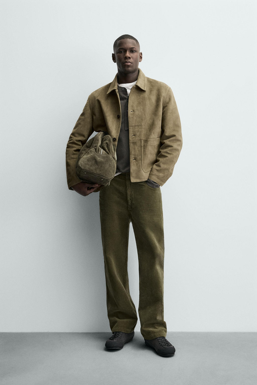 FAUX SUEDE JACKET WITH POCKETS - Zara фото 9