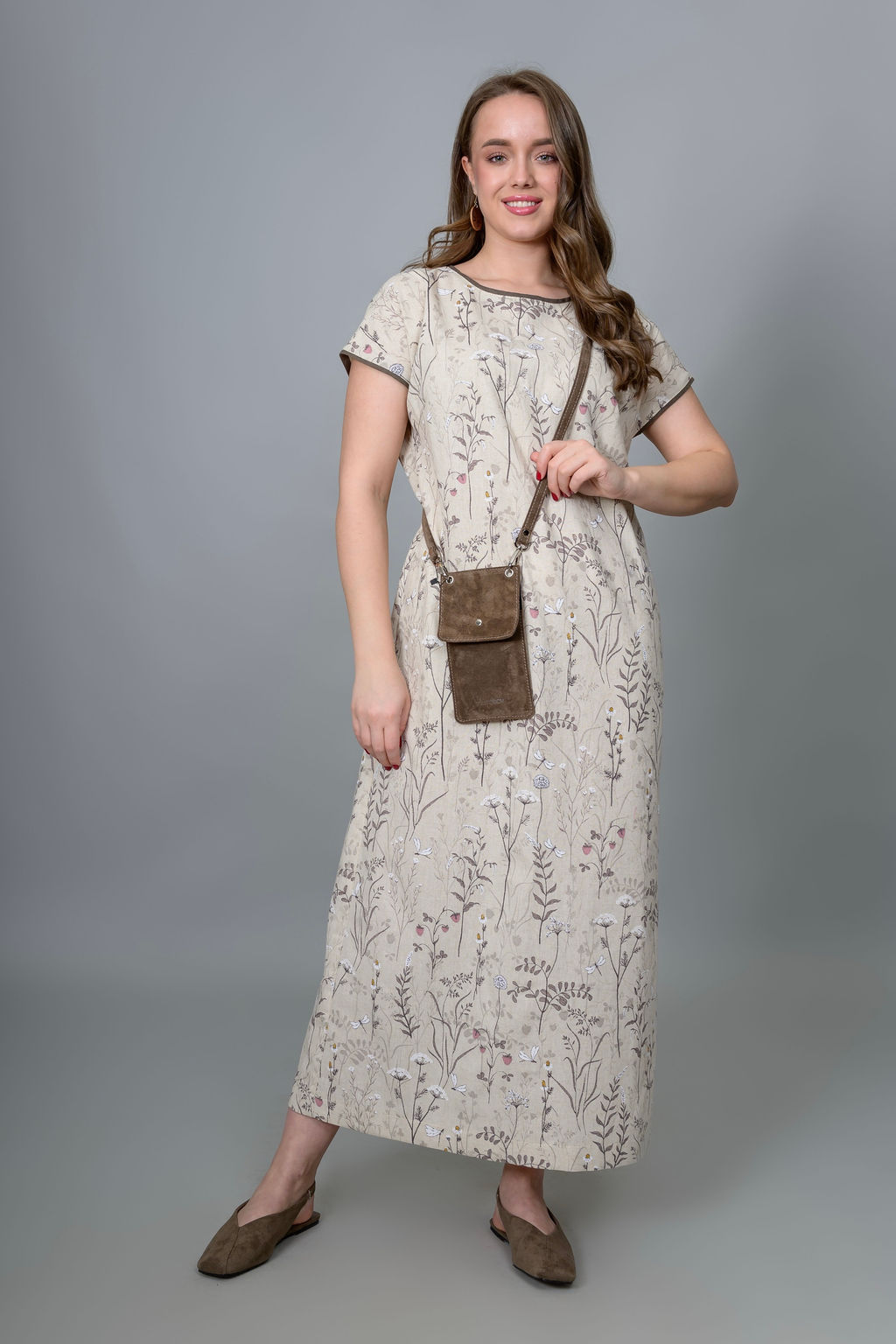 Платье 70% лен, 30% хлопок