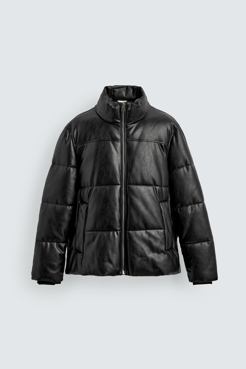 FAUX LEATHER PUFFER JACKET - Zara фото 7