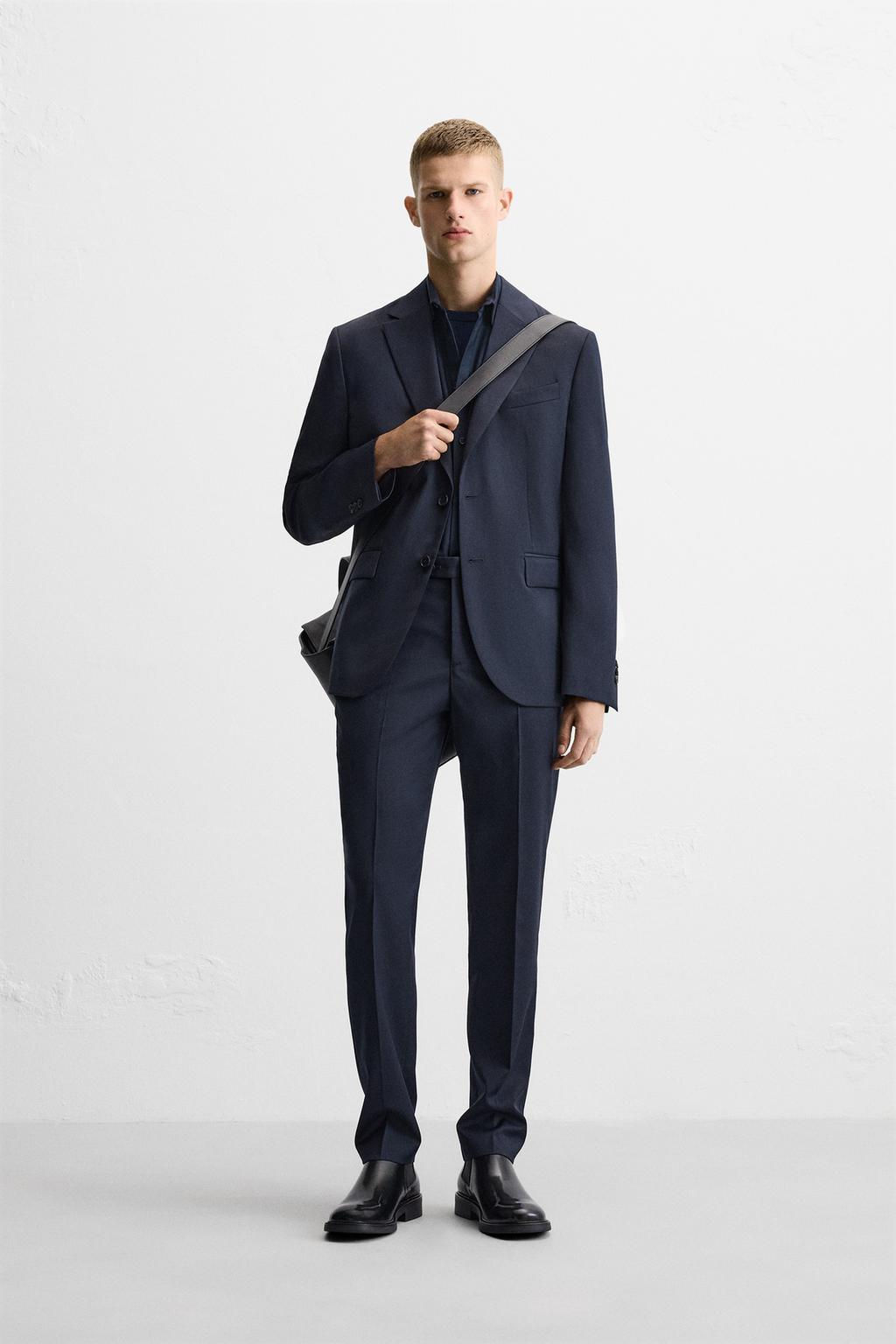 100% WOOL SUIT TROUSERS - Zara фото 9