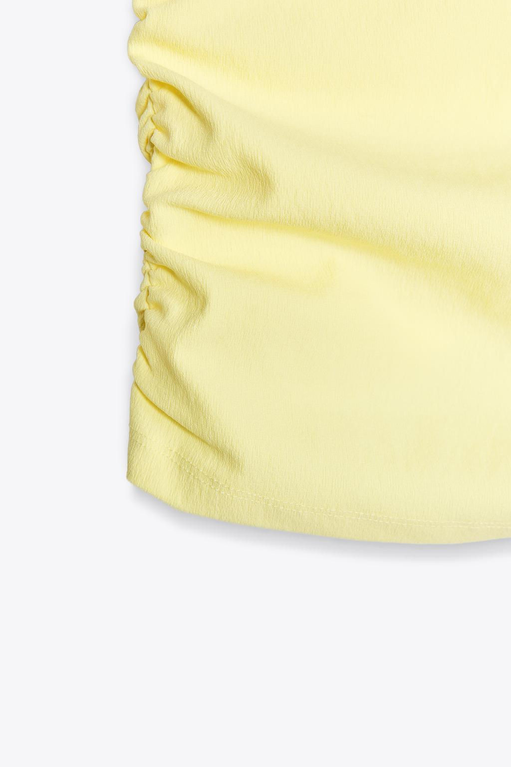 GATHERED HALTERNECK TOP - Zara фото 27