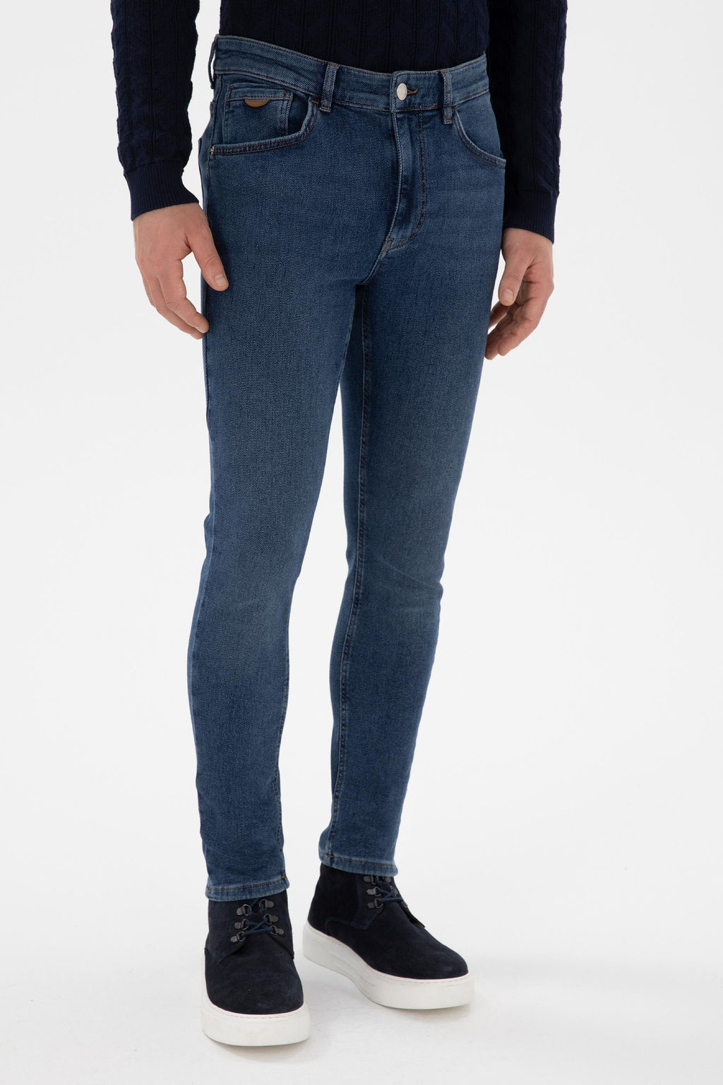 Мужские темно -синие джинсы брюки Неожиданная скидка в корзине - U.s. polo assn фото 2