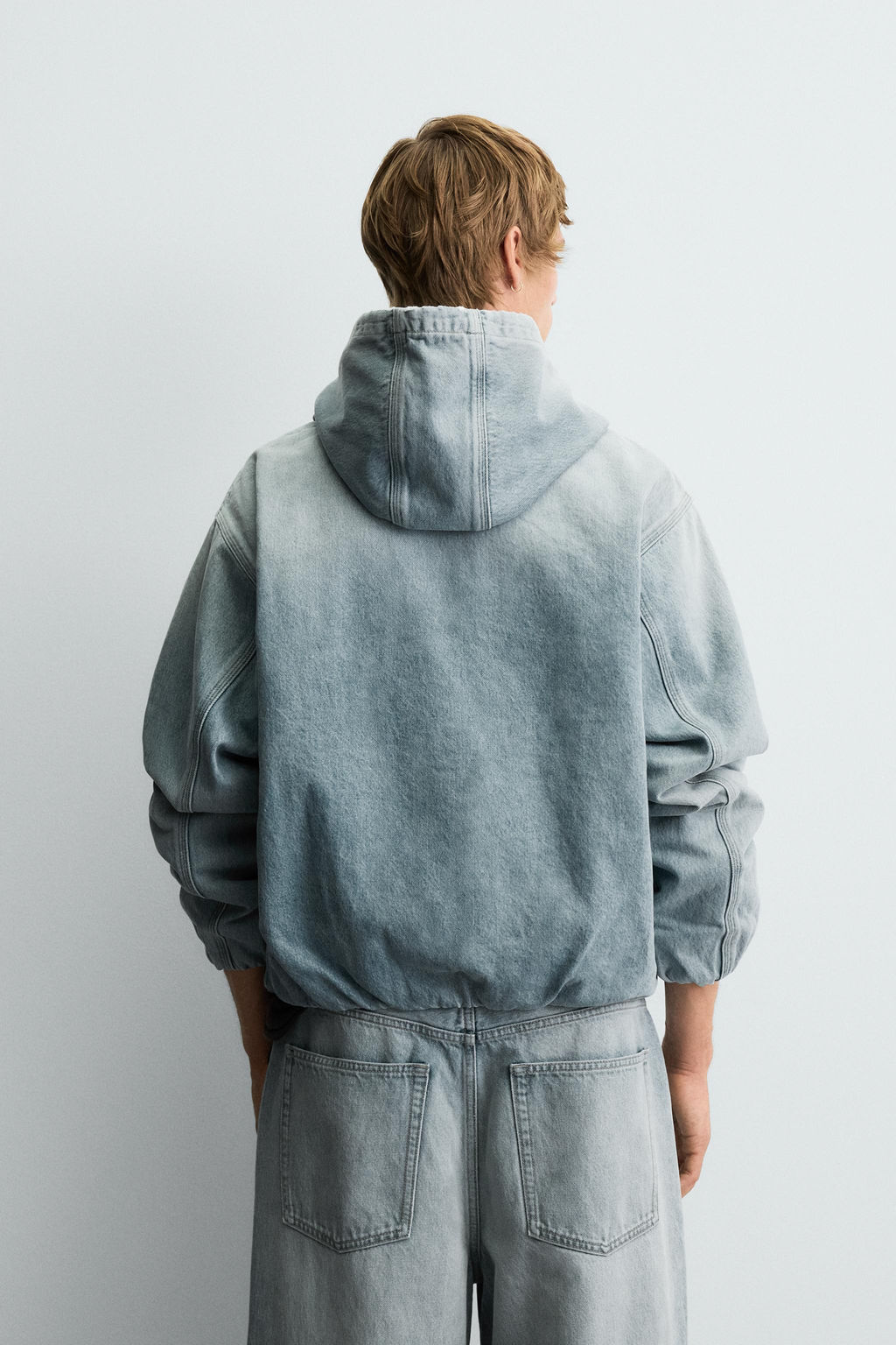 DENIM HOODIE JACKET - Zara фото 3